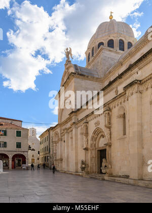 Cattedrale di San Giacomo di Sibenik, Croazia Foto Stock