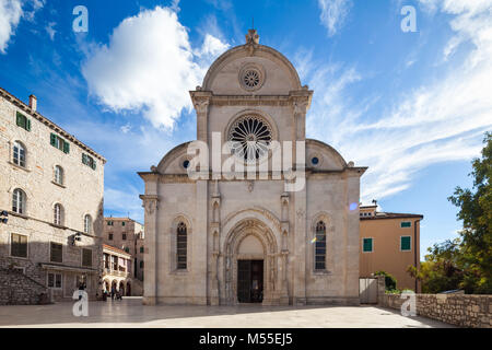 Cattedrale di San Giacomo di Sibenik, Croazia Foto Stock