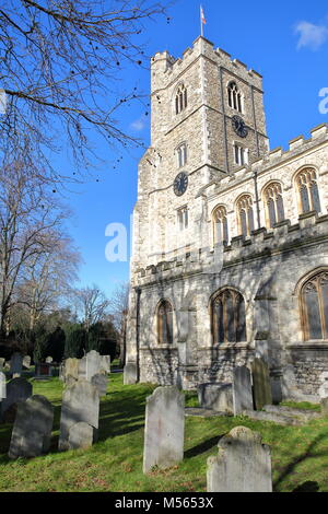 Chiesa di tutti i santi a Fulham, Vescovi Park, Borough di Hammersmith e Fulham, Londra, Regno Unito Foto Stock