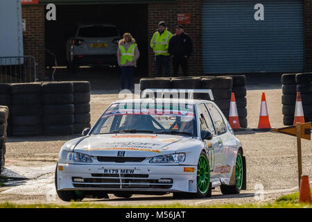 Snetterton Rally stadi, Febbraio 2018 Foto Stock