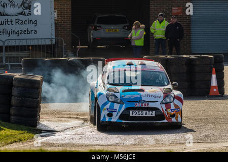 Snetterton Rally stadi, Febbraio 2018 Foto Stock