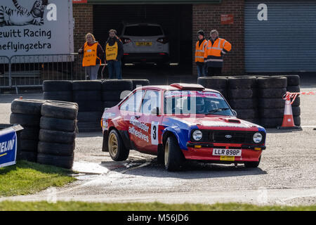 Snetterton Rally stadi, Febbraio 2018 Foto Stock