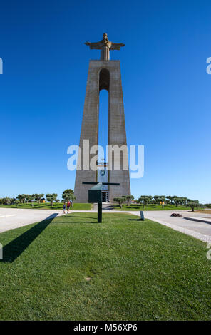 Il Cristo Rei monumento di Gesù Cristo a Lisbona, Portogallo Foto Stock