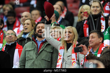 Varsavia, Polonia - 11 ottobre 2015: EURO 2016 Campionato Europeo Qualifing Round Francia Polonia - Repubblica di Irlanda o/p Foto Stock