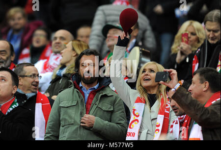 Varsavia, Polonia - 11 ottobre 2015: EURO 2016 Campionato Europeo Qualifing Round Francia Polonia - Repubblica di Irlanda o/p Foto Stock