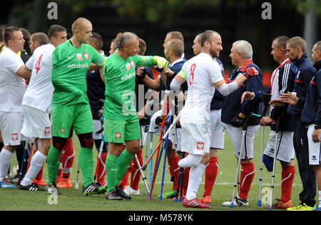 Varsavia, Polonia - 12 settembre 2015: AMP Football cup Varsavia Polonia 2015 n/z Polonia vs Francia Foto Stock