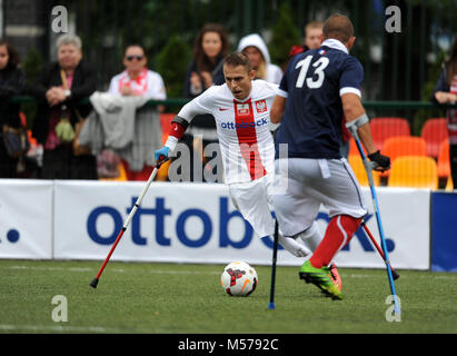 Varsavia, Polonia - 12 settembre 2015: AMP Football cup Varsavia Polonia 2015 n/z Polonia vs Francia Foto Stock