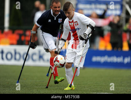 Varsavia, Polonia - 12 settembre 2015: AMP Football cup Varsavia Polonia 2015 n/z Polonia vs Francia Foto Stock