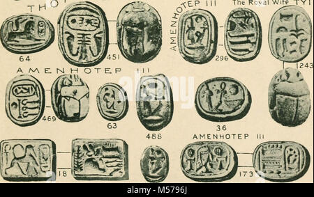 "Il sacro scarabeo: un famoso trattato su egiziano scarabei di arte e di storia" (1902) Foto Stock