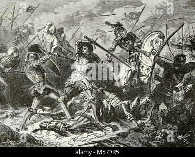 Battaglia di Agincourt Foto Stock
