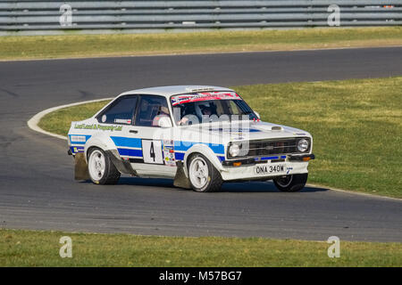 Snetterton Rally stadi, Febbraio 2018 Foto Stock