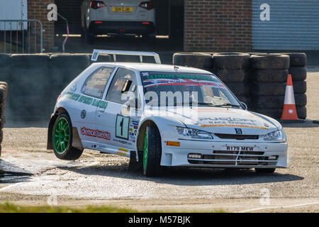 Snetterton Rally stadi, Febbraio 2018 Foto Stock