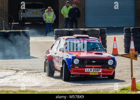 Snetterton Rally stadi, Febbraio 2018 Foto Stock