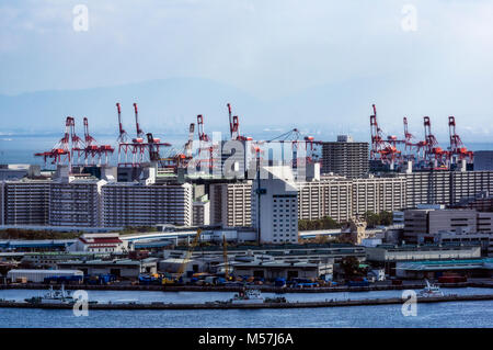 La vista del porto,Kobe,Giappone Foto Stock