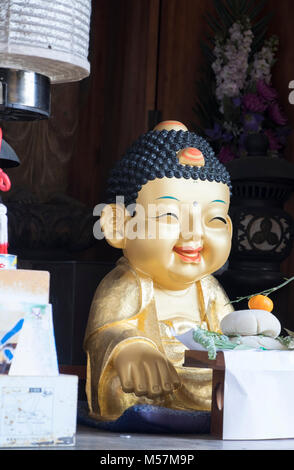 Itsukushima, noto anche come Miyajima, è una piccola isola nella baia di Hiroshima, Giappone occidentale Foto Stock