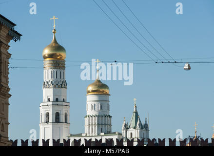 Settembre 23, 2017, Mosca, Russia. Il Campanile di Ivan il Grande nel Cremlino di Mosca. Foto Stock