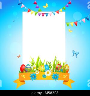 Holiday Easter Card Illustrazione Vettoriale