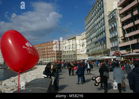 San Valentino a Napoli, Italia Foto Stock