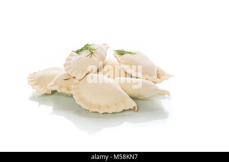 Gnocchi ripieni con materie Foto Stock