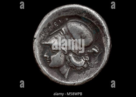 Il Greco antico argento Starter Coin Foto Stock