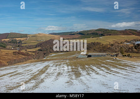 Il Crown Estate terre di fattoria a Glen Livet vicino a Tomintoul Foto Stock