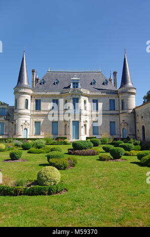Chateau Palmer è una famosa cantina del vino di Bordeaux. medoc, bordeaux, Francia, vigneto Foto Stock