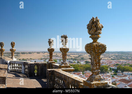 Cattedrale di Évora Tower Views, Regione Alentejo, Evora, Portogallo Foto Stock