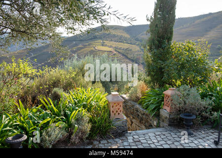 La Casa do Visconde de Chanceleiros, vicino a Pinhao, Douro River Valley, Portogallo Foto Stock