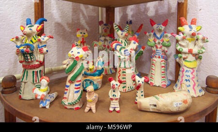 Di Kaluga, Russia - Luglio 12, 2014, Kaluga argilla tradizionali giocattoli. Foto Stock