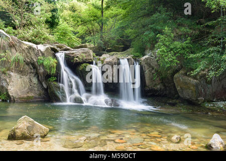 Si tratta di Drago Nero a cascata Mnt. Lu in Jiangxi, Cina. Foto Stock