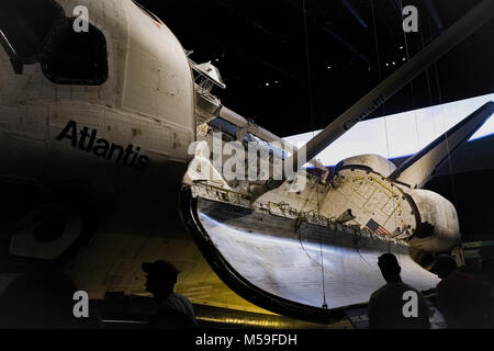 Space Shuttle Atlantis al Kennedy Space Center, Orlando, Florida, America del Nord Foto Stock
