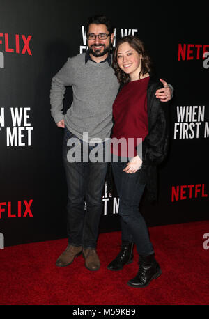 Hollywood, California, USA. Xx Febbraio 2018. Gli ospiti, presso il Los Angeles speciale proiezione di Netflix' quando abbiamo incontrato per la prima volta al Arclight Hollywood in Hollywood, la California il 20 febbraio 2018. Credito: Faye Sadou/MediaPunch Foto Stock