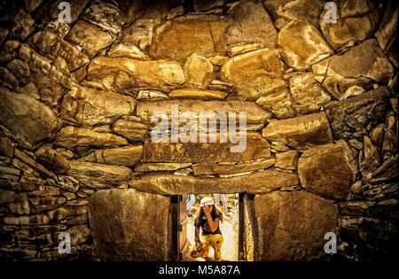 Toscana (Li) resti archeologici Baratti Populonia Tomba di Colatoi cupola originale Foto Stock