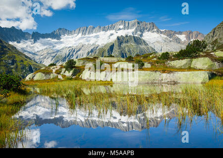 Dammastock, 3630m, Göscheneralp, Uri, Schweiz Foto Stock