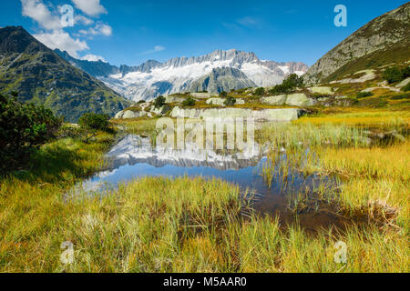 Dammastock, 3630m, Göscheneralp, Uri, Schweiz Foto Stock