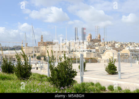 Vittoriosa, Malta - 31 Ottobre 2017: Vittoriosa di una delle tre città in tutta la Valletta bay su Malta Foto Stock