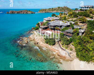 Giorgio Armani Cliffside Ritiro, Galley Bay Beach, Antigua Foto Stock