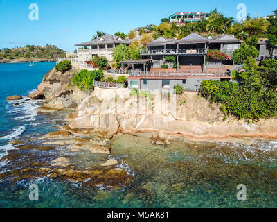 Giorgio Armani Cliffside Ritiro, Galley Bay Beach, Antigua Foto Stock