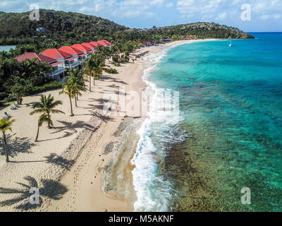 Galley Bay Beach Resort e Spa, Antigua Foto Stock