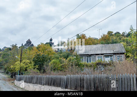 Haghpat è un villaggio della provincia di Lori di Armenia, situato nei pressi della città di Alaverdi e il confine di stato con la Georgia. Foto Stock