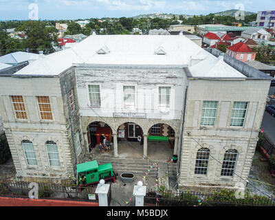 Museo di Antigua e Barbuda, all'interno della Corte coloniale casa, St. John's, Antigua Foto Stock