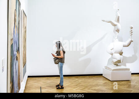 Buenos Aires Argentina,Recoleta,Museo Nacional de Bellas Artes Museo Nazionale di Belle Arti,interno,galleria,dipinti,scultura,Pablo Curatell Foto Stock