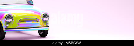 Auto olografica 3d illustrazione Foto Stock