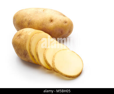 Patate isolati su sfondo bianco Foto Stock