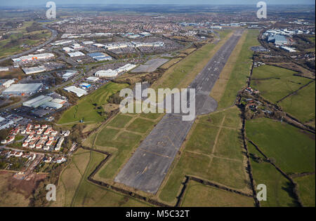 Una veduta aerea della ex Filton Airfield, Bristol Foto Stock