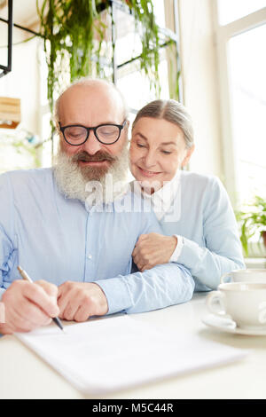 Carte di firma Foto Stock