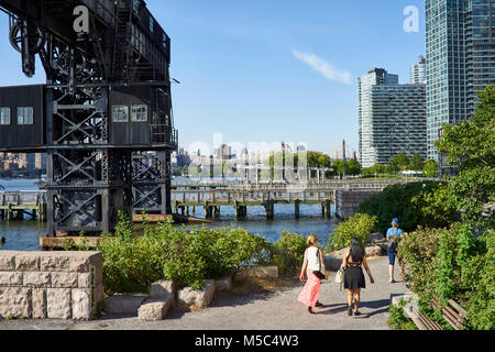 Stato del gantry Park nella città di Long Island Foto Stock