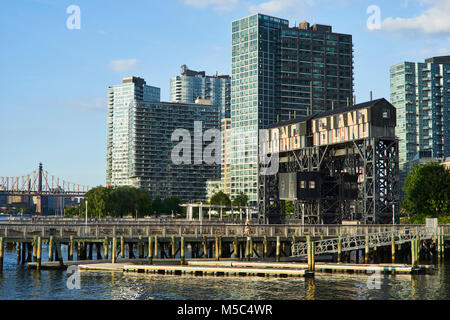 Stato del gantry Park nella città di Long Island Foto Stock