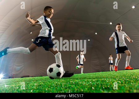 Allenamento di calcio Foto Stock