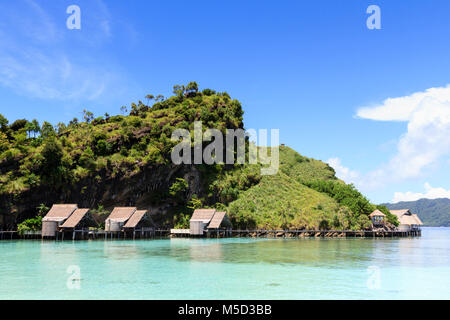 Misool Eco Resort, Laguna Nord, Raja Ampat, Indonesia Foto Stock